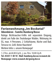 Ferienwohnung im Bocketal