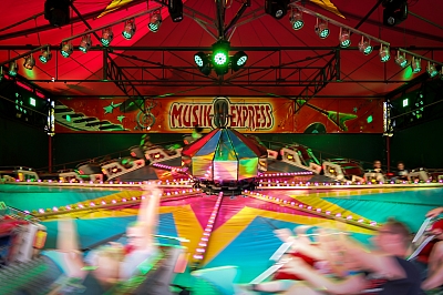 Musikexpress während der Fahrt