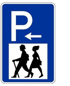 Schild Wanderparkplatz