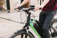 Person auf Fahrrad