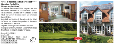 Hotel Hubertushof mit Beschreibung