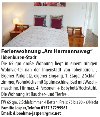 Ferienhaus Ahlers mit Beschreibung