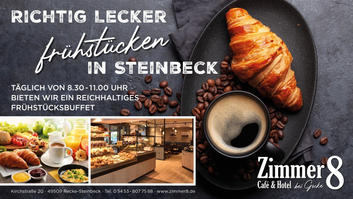 Leckeres Frühstück im Zimmer 8