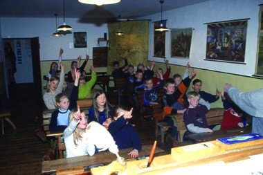 Schulstunde im Schulmuseum