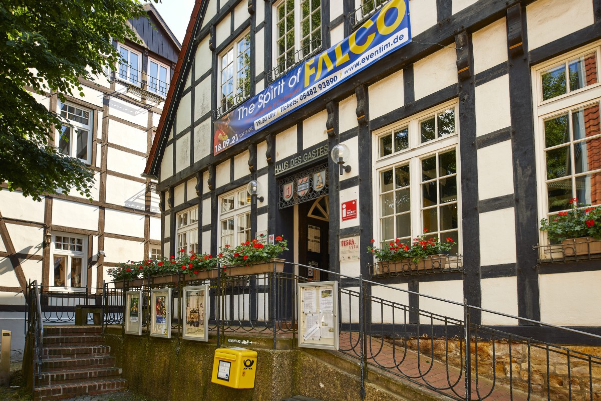 Aufgang zum Haus des Gastes in Tecklenburg