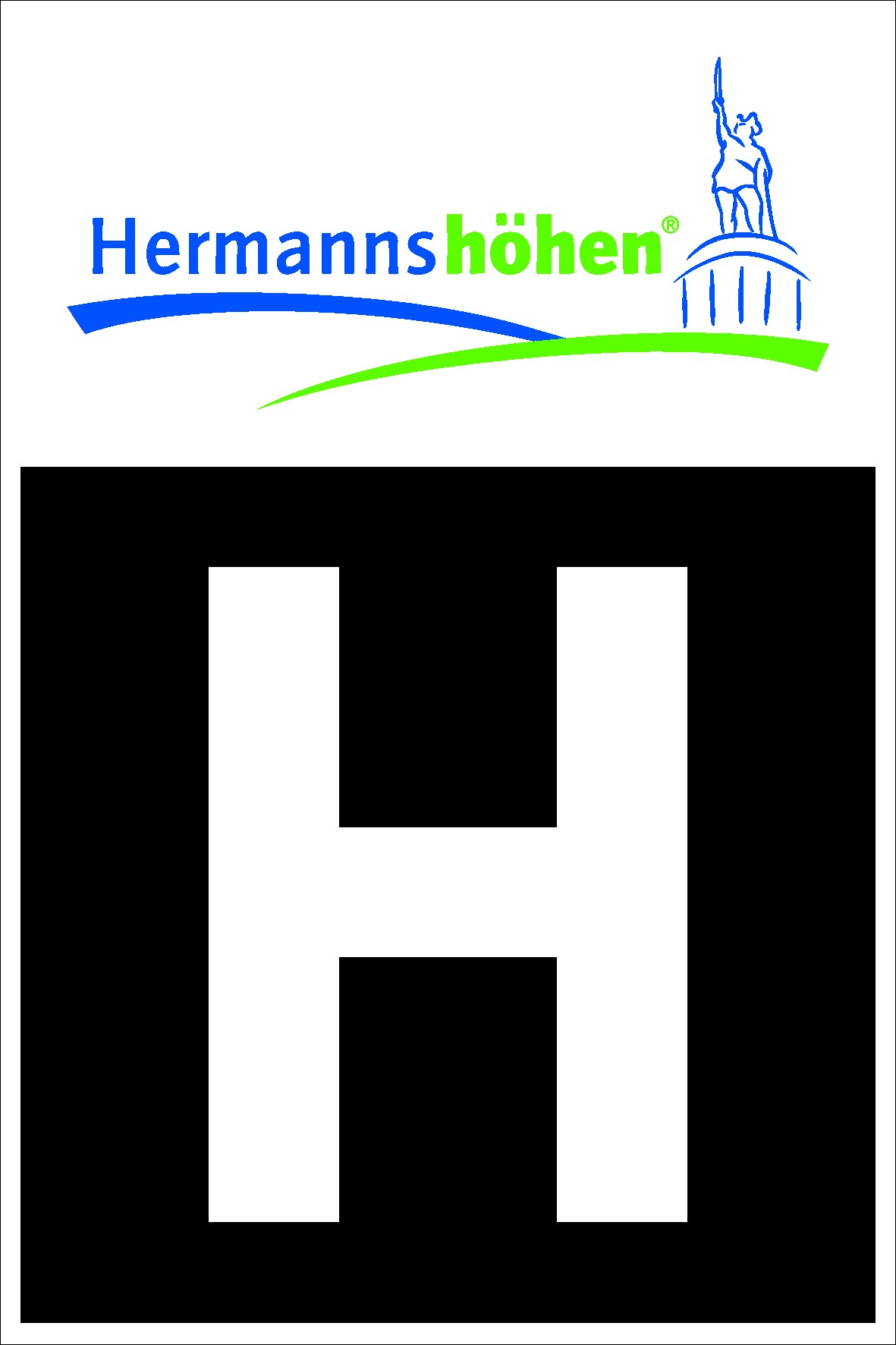 Logo und Wandermarkierung Hermannsweg