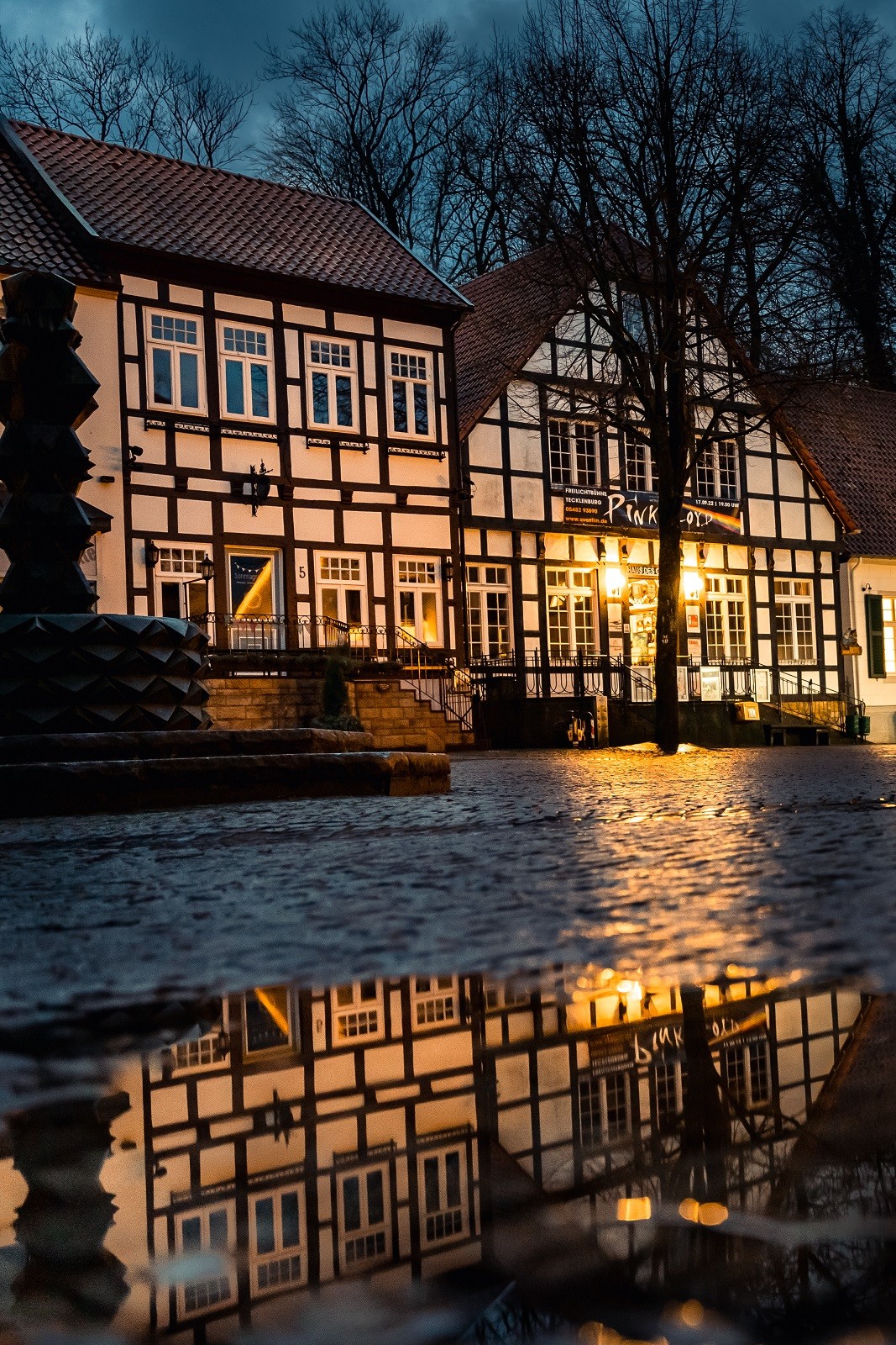 Tecklenburger Altstadt bei Nacht