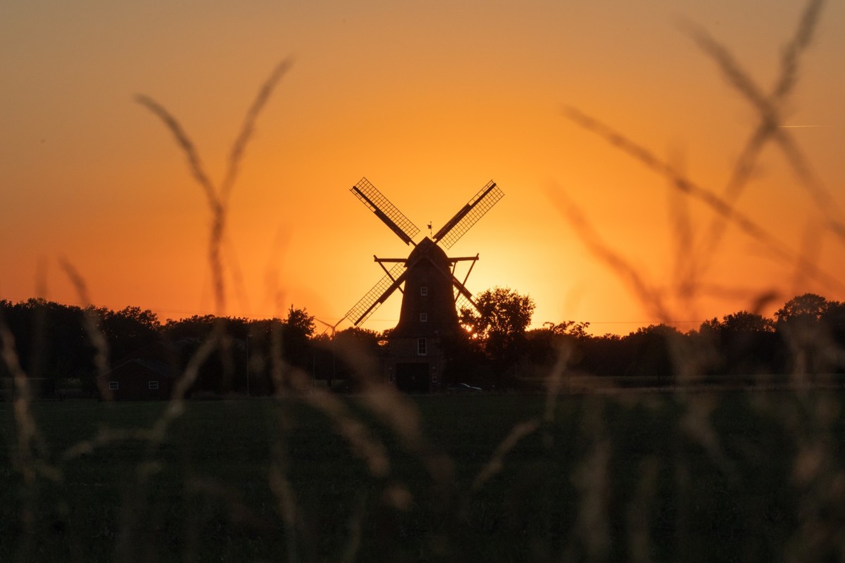 Sinninger Mühle im Sonnenuntergang