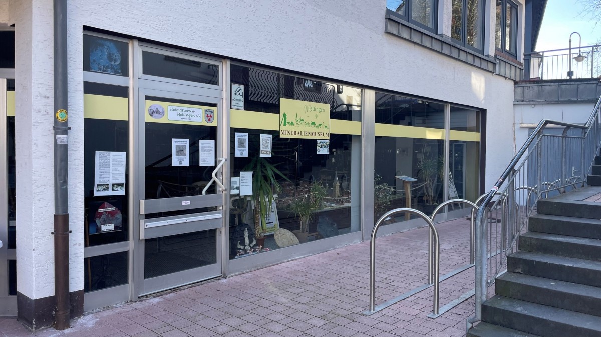Eingang Mineralienmuseum Mettingen