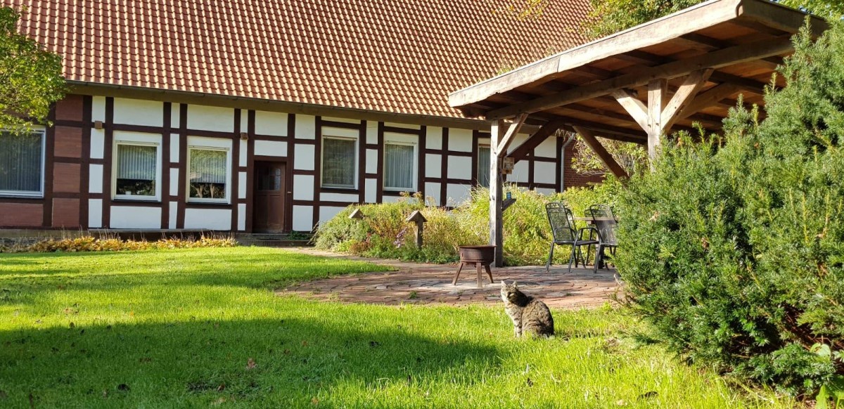 Haus überdachte Terrasse